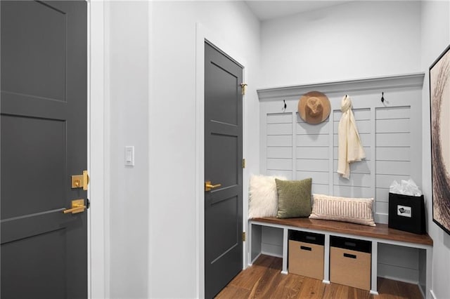 18452 Windsor St, Overland Park, KS 66085 - mudroom featuring wood finished floors