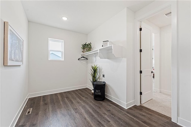 1602 NW 104th Ter, Kansas City, MO 64155 - interior space featuring recessed lighting, baseboards, visible vents, and wood finished floors