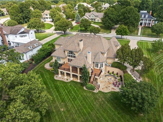 birds eye view of property