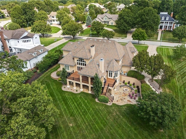9614 N Bradford Ave, Kansas City, MO 64154 - aerial perspective of suburban area