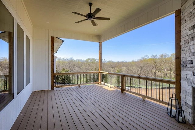 12300 S Hastings St, Olathe, KS 66061 - deck with a ceiling fan