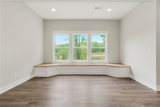 12484 S Barth Rd, Olathe, KS 66061 - unfurnished room featuring wood finished floors and recessed lighting