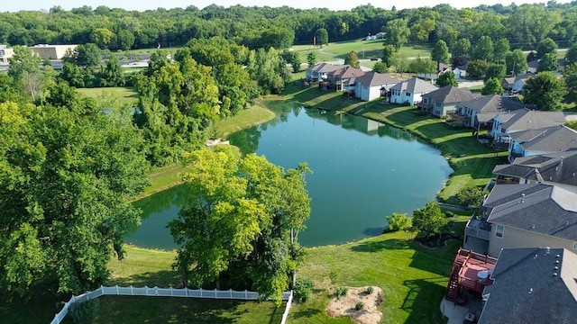 19300 E 18th Ter S, Independence, MO 64057 - aerial view of property's location featuring a large body of water and nearby suburban area