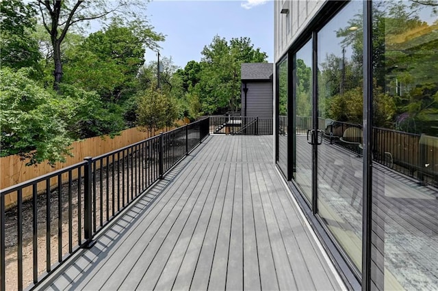 2207 W 71st St, Prairie Village, KS 66208 - view of wooden deck