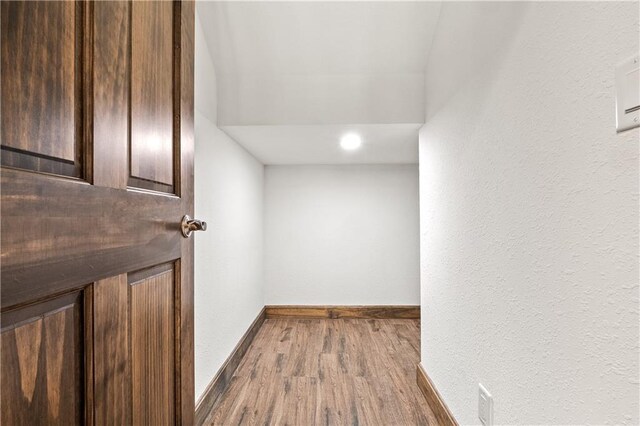 interior space featuring wood-type flooring