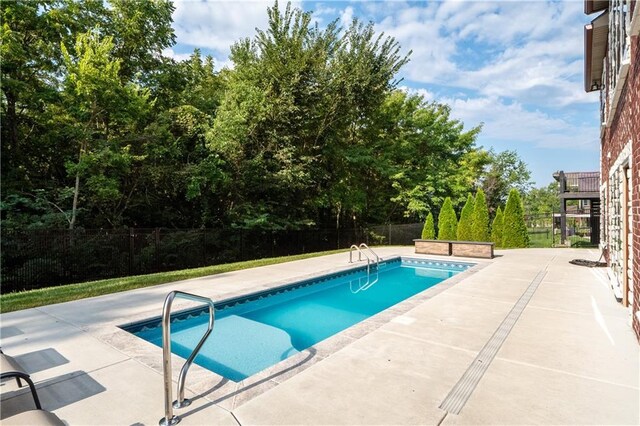 view of pool with a patio