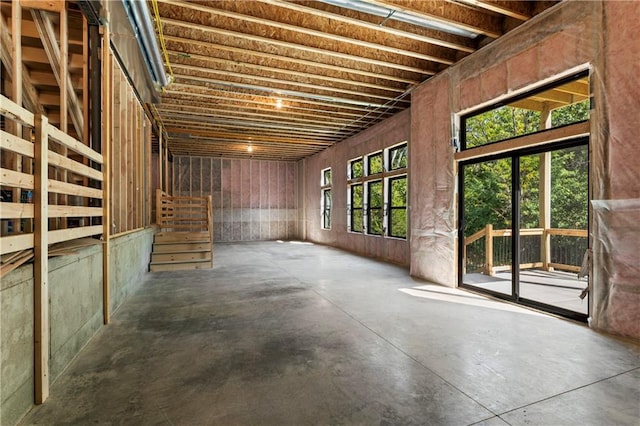 basement with a wealth of natural light