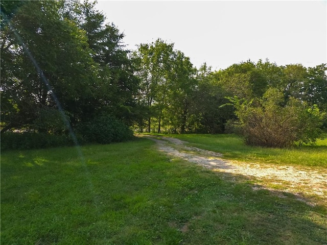 exterior space with dirt driveway