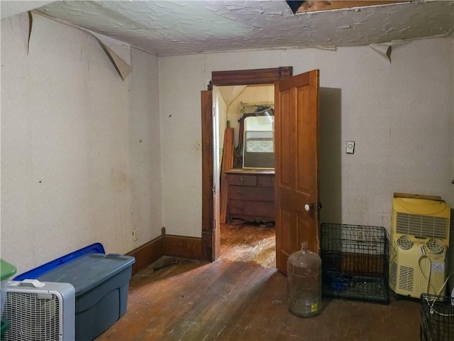 interior space with wood finished floors