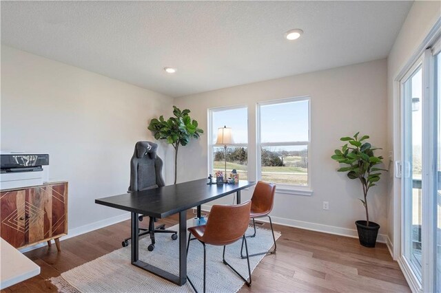 interior space featuring hardwood / wood-style floors