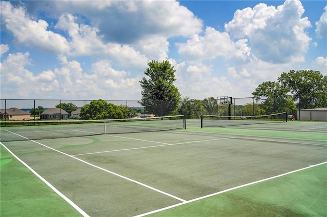 view of tennis court