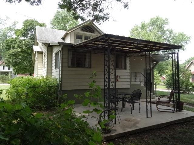 exterior space with a patio