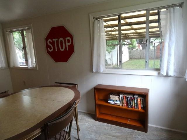 view of dining space