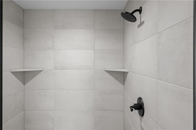 room details featuring tiled shower