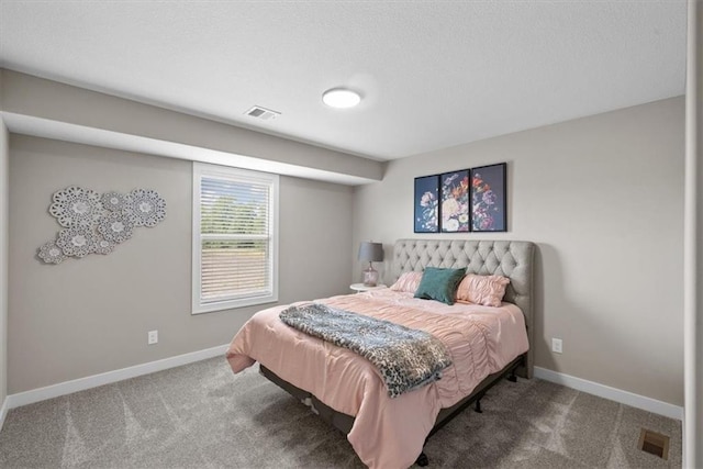 19019 W 169th Pl, Olathe, KS 66062 - carpeted bedroom featuring a textured ceiling, baseboards, and visible vents