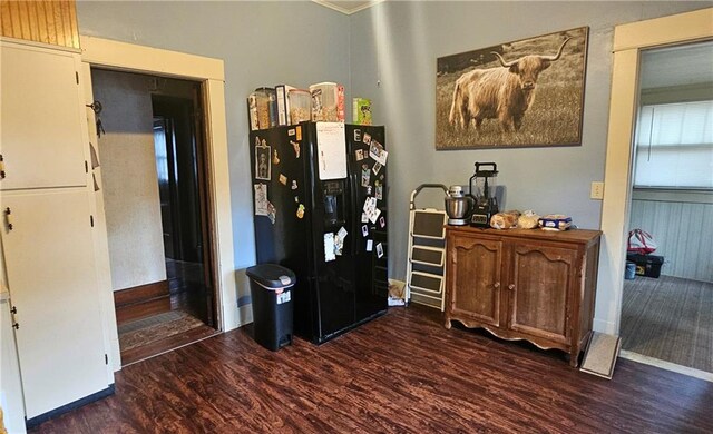 interior space featuring dark wood-type flooring