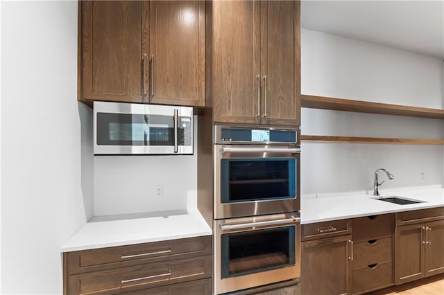 kitchen with stainless steel appliances and sink