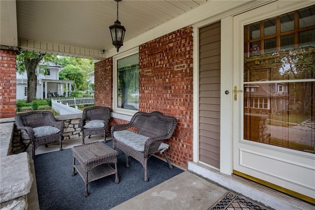 view of patio / terrace with a porch