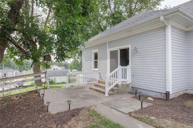 rear view of house featuring a patio area