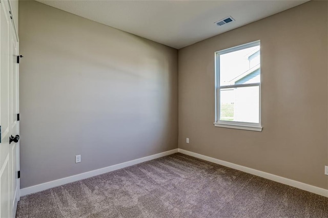 view of carpeted empty room