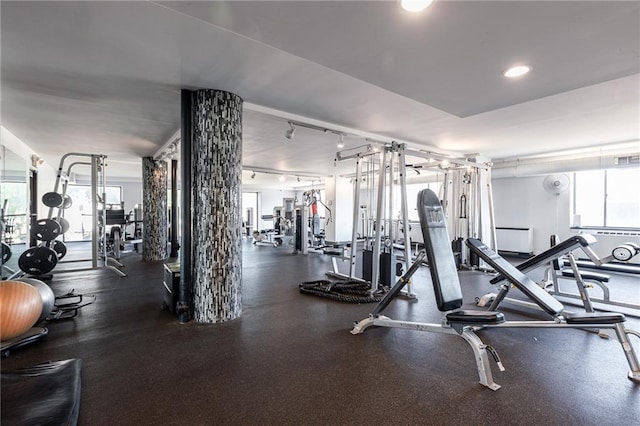 700 E 8th St Unit 11P, Kansas City, MO 64106 - gym featuring plenty of natural light