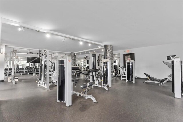 view of exercise room