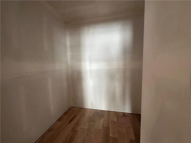 empty room featuring wood-type flooring