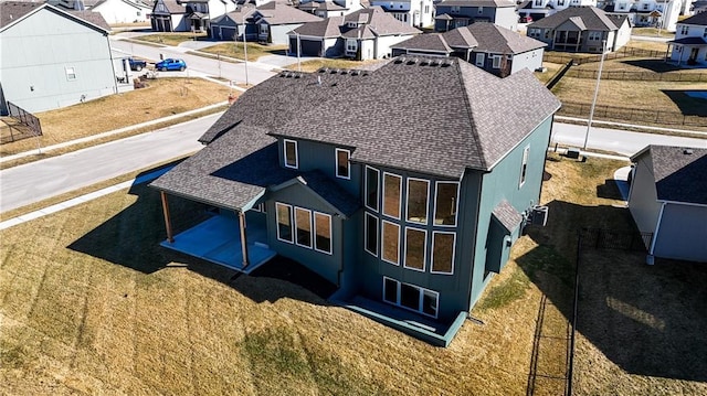 birds eye view of property featuring a residential view