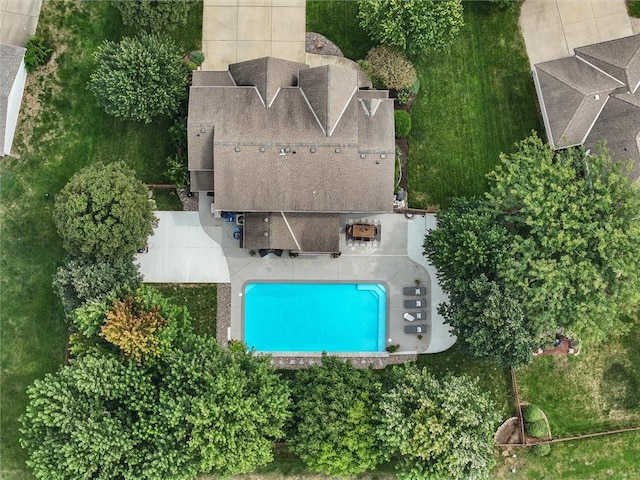 birds eye view of property