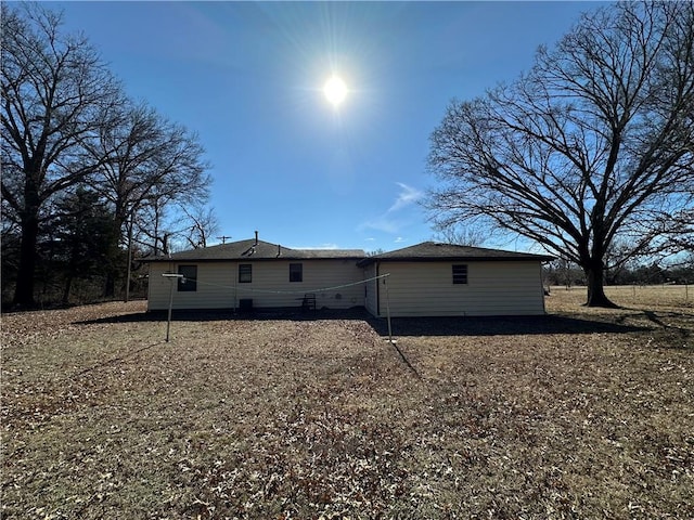 view of rear view of property