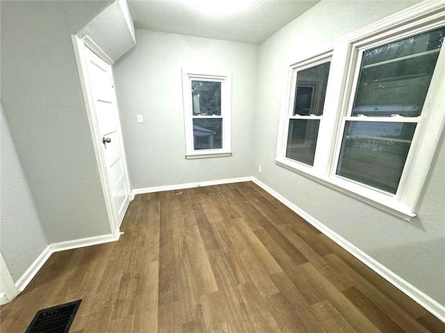 interior space featuring wood-type flooring