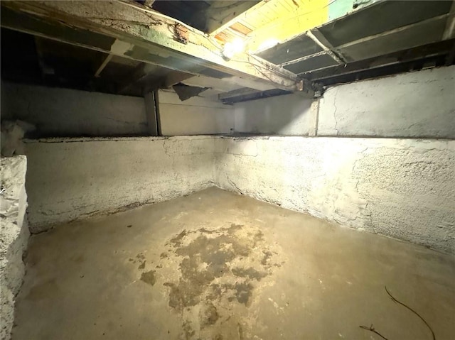 view of basement