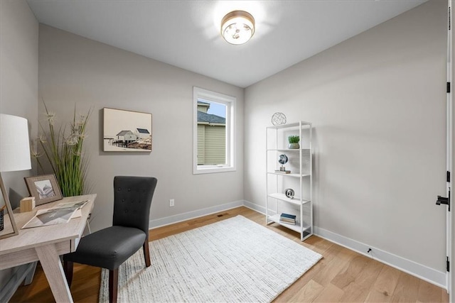 8720 N Lewis Ave, Kansas City, MO 64157 - office space featuring baseboards and light wood-style floors