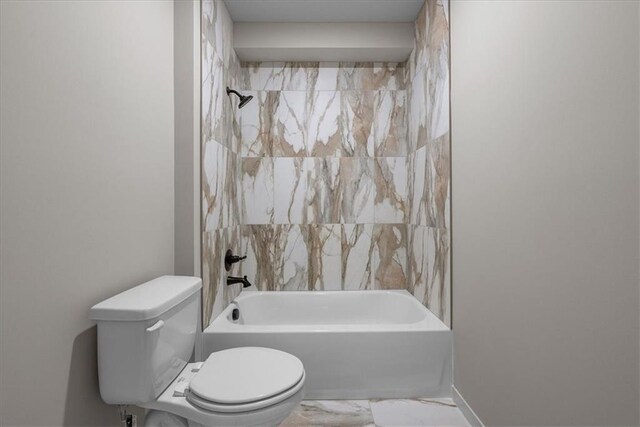 8720 N Lewis Ave, Kansas City, MO 64157 - full bathroom with toilet and bathtub / shower combination
