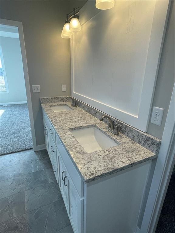 bathroom featuring vanity