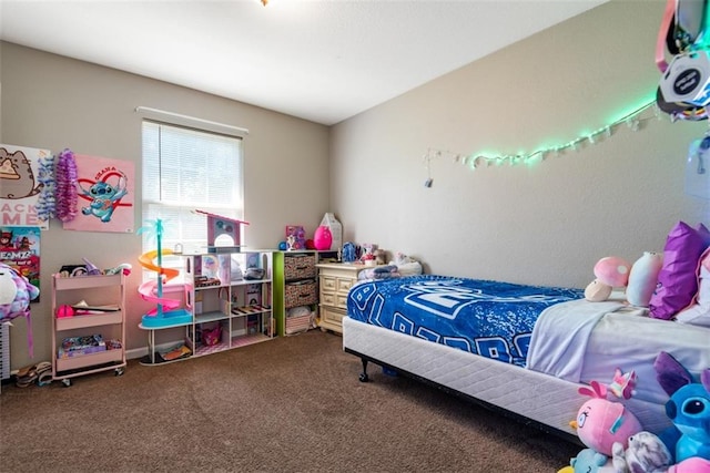 bedroom with carpet