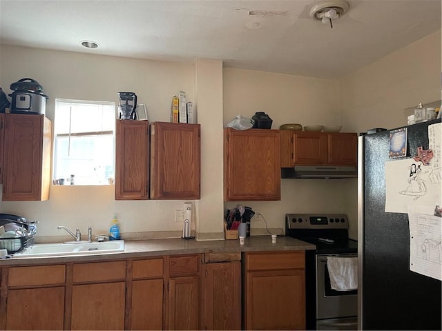 kitchen with stainless steel appliances and sink