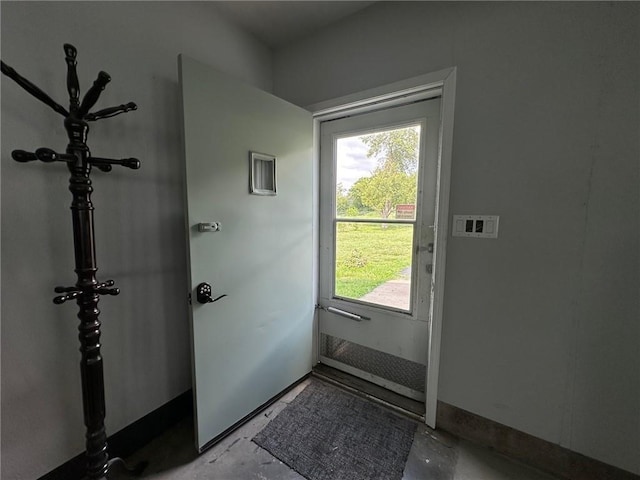 view of doorway to outside