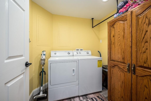 laundry room with washer and clothes dryer