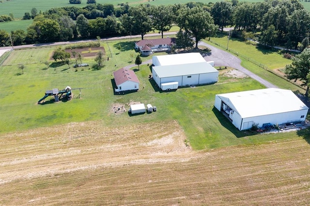 bird's eye view featuring a rural view