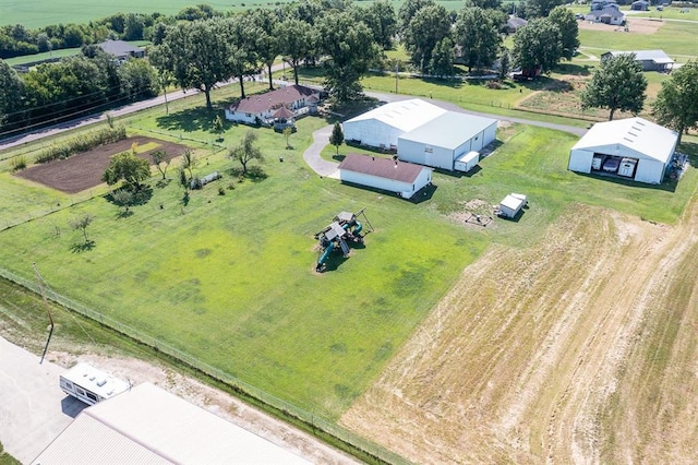 bird's eye view featuring a rural view