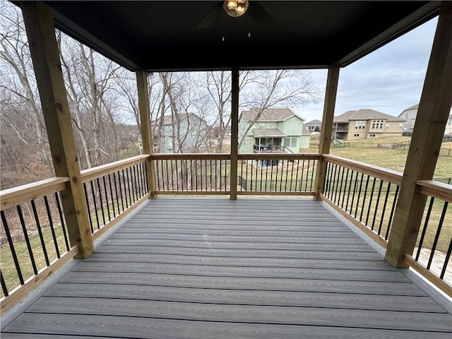 view of wooden terrace