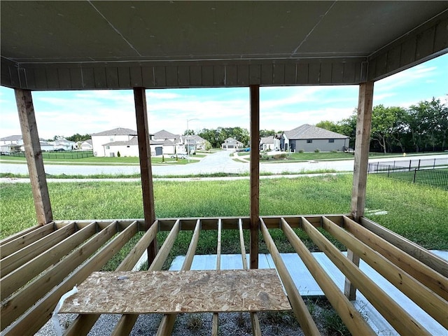 view of yard featuring a residential view