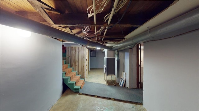 view of basement