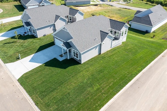 aerial view featuring a residential view