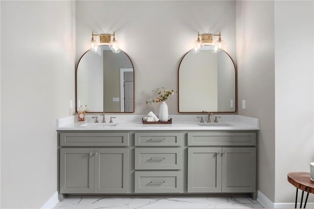 bathroom with vanity