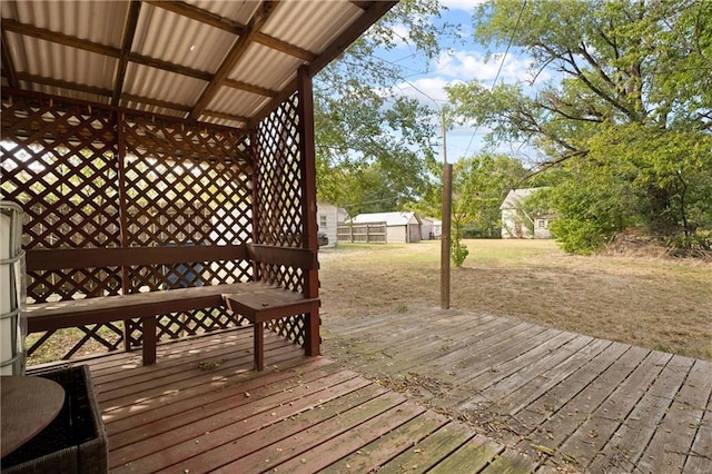 view of deck