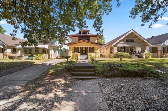 view of front of house with a porch