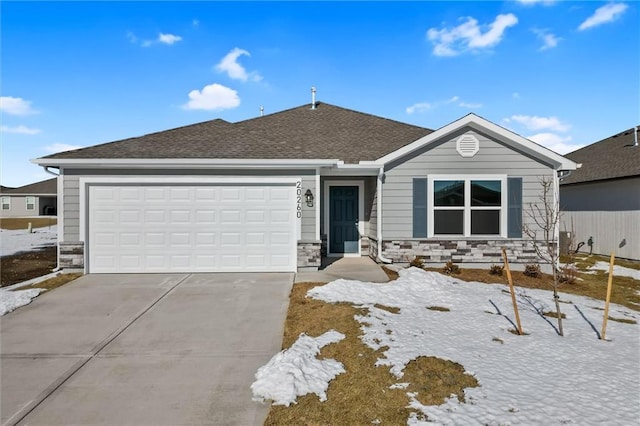 ranch-style house with a garage