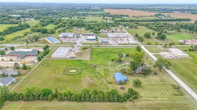 aerial view featuring a rural view